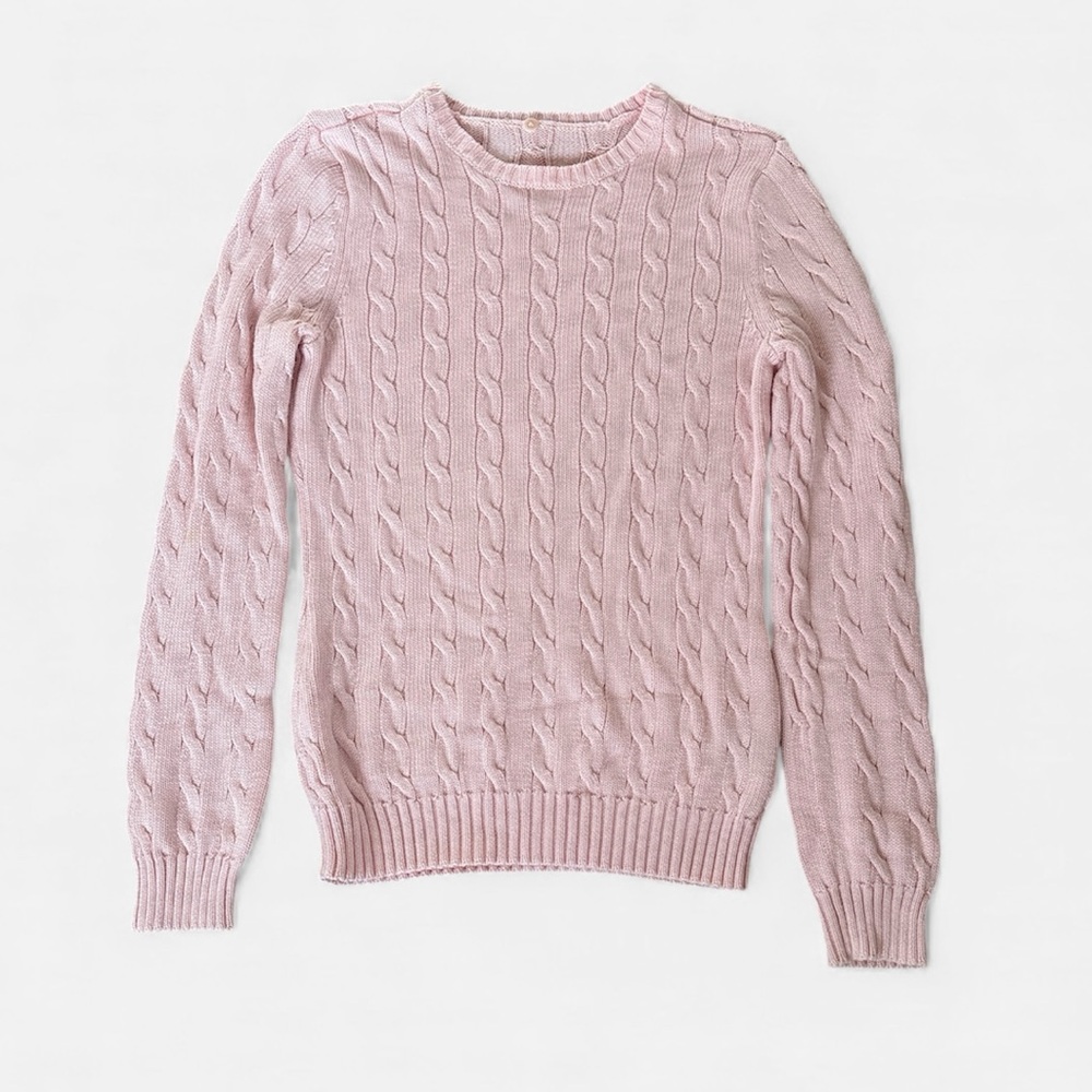 Ralph Lauren Pink Cable Knit Sweater